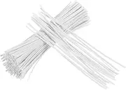 uxcell 1000Pcs PVC Twist Ties 3.93Inches Bread Ties White Oval Twist Ties for Plastic Bags Reusable Plant Ties for Cake Pops Cello Candy Bread Coffee Bags