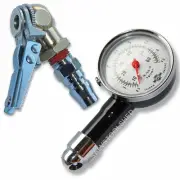 Ball Tire Chuck & or Tyre Gauge Air Fittings Valve Stem Lock On Clip Inflator