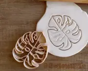 Monstera Deliciosa Leaves Leaf Plant Nature Swiss Cookie Cutter