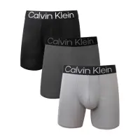 在飛比找momo購物網優惠-【Calvin Klein 凱文克萊】3件組 CK超細纖維長