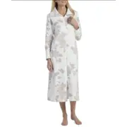 NWT Miss Elaine Women's Floral Long Zipper Robe. Sleepwear Size Medium