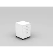 OM MOBILE PEDESTAL 1 File 2 Stationery Drawers W468 x D510 x H685mm White