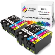 10 Pack (4BK,2C,2M,2Y) Compatible Ink for Epson 802XL for Epson Workforce Pro WF-4720 Workforce Pro WF-4740 Workforce Pro WF-4745