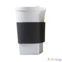 在飛比找PChome商店街優惠-【FOFOCUP】台灣製造創意可摺疊16oz折折杯(黑色)