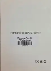 FlashForge FEP Film 200x140 mm (0,15 mm) - zestaw 5 sztuk dla Foto 6.0