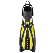Tusa Solla Fin with Bungee Strap, Flash Yellow, X-Small