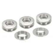 15.5mm(5/8 Inch) Brass Hole Eyelet, 4 Pcs Arc Surface Grommets, Imitation Silver