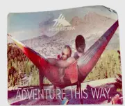 NEW Hammock High Sierra Blue/Green 8.5’ X 5’ Ft, 2 -10 Ft Tree Straps Rope