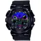 【CASIO 卡西歐】G-SHOCK 電競美學 虛擬虹光 雙顯系列 GA-100RGB-1A_51.2mm