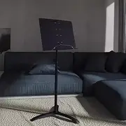 UPWONED Adjustable Panel, Liftable Music Stand, Floor-Standing Music Stand, Triangular Support, Streamlined Base, Guitar, Drum Set, Music Stand, Suitable for Multiple Scenes