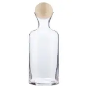 Classic Beech Wood Glass Decanter Happy Hour Table Sugar Happier