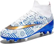 [VTASQ] Boys' Football Boots Kids Astro Turf Trainers Spikes Non-Slip Junior Football Shoes Outdoor Athletic Sneakers Football Shoes Unisex