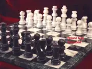 NEW Large Black & White Marble Chess Pieces (board not included)