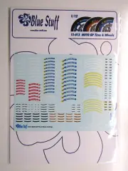 Blue Stuff Decal Sheet 1:12 Scale Moto GP Tyre & Wheel markings