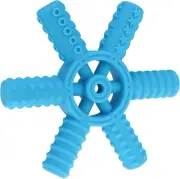 Panny & Mody Silicone Rudder Teether, Sensory Chew Toy with 6 Different Textu...