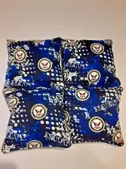 4 Cornhole Bean Bag Set U. S Military United States Navy