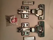 25 Pairs CABINET DOOR HINGE Self Close Full overlay Concealed Euro 110° degree