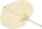 GRIRIW 1Pc Straw Design Fan Decorative Handheld Fan for Summer Outings Craftsmanship Portable for Cooling