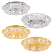 Principe LED Close To Ceiling Light 10Lt/14Lt in Chrome or Gold Crystal
