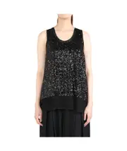 sequined vest XS Black