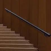 Metal Wrought Iron Hand Rail for Stairs - Modern Dalvanized Round Pipe Stair Railing, Wall Mounted Exterior Staircase Handrails for Indoor Outdoor Black Banister(18ft/540cm)
