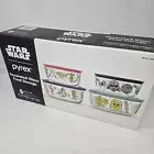Pyrex Star Wars Decorated 8 Piece Set Glass Food Storage Containers with Lids