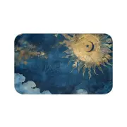 Copy of Blue Sun Bath Mat Celestial Astrology Bathroom Decor Mystical home decor