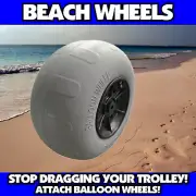 Balloon beach wheel 9", 12” or 16" wheels Sand Dune wheels Beach Camp Sand Buggy