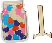 ARTIBETTER Wooden Reward Jar for Positive Behavior with Heart Tokens Engaging Design for Home and School Encourages Habits Self Discipline