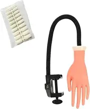 Mikinona Nail Art Manicure Tools Flexible Silicone Prosthetic Hand for Beginners