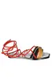 Sportmax Flavio Leather Sandals - SPORTMAX - White