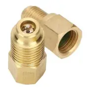 2PC R1234YF Hose Adapter Vacuum Pump Adapter Fitting R12,R22 For R134A 1/4 SAE