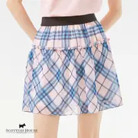 在飛比找momo購物網優惠-【SCOTTISH HOUSE】格紋雪紡短裙(AS2113)