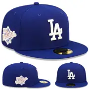 New Era Los Angeles Dodgers Blue Fitted Hat MLB 1998 World Series Pink U/V Cap