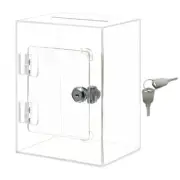 Acrylic Money Saving Banks Practical Clear Cube Transparent Change Storage Box