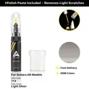 Touch Up Paint For Subaru All Models 714 Light Silver With Polish Paste