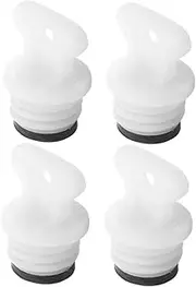 4pcs Hot Water Bottle Lid Tank Stopper Hot-water Bottle Large Plugs Flask Drain Full Pad Bottles Hydro Sack Simple Fallout Cooler Refillable Heater Bag Electrical Air White Rubber