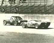 Vintage 8 X 10 1965 Daytona 24 Hour Ford GT40 Winner & Sunbeam Tiger