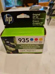 Authentic HP 935 ink Cartridges 3 PACK C/M/Y (Expires 12-2022) Brand New
