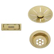 Blanco Overflow set Satin Gold single 203476