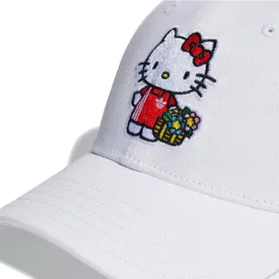 【adidas 愛迪達】運動帽 鴨舌帽 HELLO KITTY CAP 女 - II3356