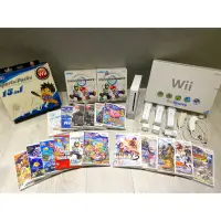 在飛比找蝦皮購物優惠-整套 Wii 主機 遊戲機 全配 含遊戲把手 加強感應器 賽