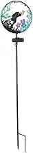 Solar Power Iron Dog Butterfly Stake Light Outdoor Projection Lawn Lamp Decorative Landscape Light (Warm White)