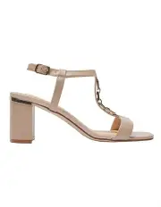 [Easy Steps] Unicorn Leather Sandals in Blush