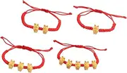 [WRITWAA] Rabbit String Bracelet Women Chinese Style Bunny Bracelet for Rabbit Year