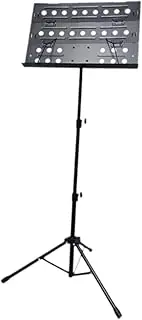 Oshhni Sheet Music Stand Holder Non Slip Tripod Sturdy Height Adjustable Music Note Stand for Ensembles Bands Seated and Standing