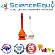 Volumetric Flask Kit Borosilicate Amber & Clear Glass 100ml Each - 2 Pcs/SET