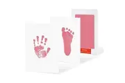4pcs Inkless Baby print kit Newborn Footprint Handprint Gift Pink