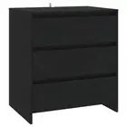 Sideboard Black 70X41x75 Cm Engineered Wood Wood Sideboards & Buffets
