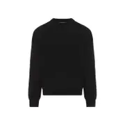 [Jil Sander] Jil Sander-Black Wool-Blend Pullover-Uomo 50 IT